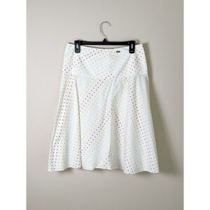 Lacoste vintage midi skirt with polka dot print size 38 US6
